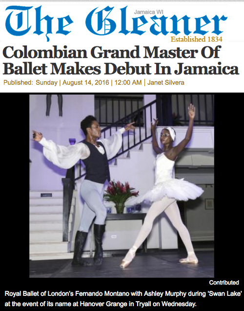 the-gleaner-Colombian-grand-master-ballet-debut-Jamaica-preview